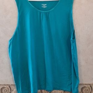 Women's Plus Size 4x Teal Tank Top